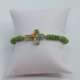 Armband Achat mit Kreuz aus Muranoglas