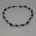 Kette Onyx, Keshiperlen, hellblau, Magnetverschluss, silberfarben