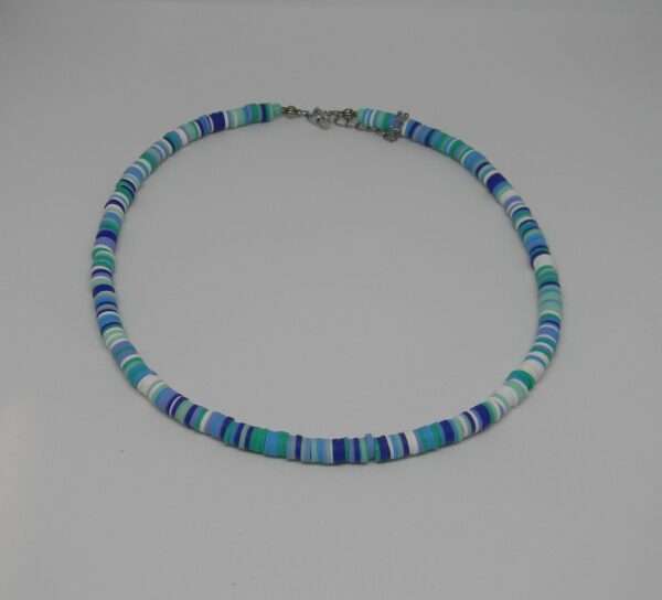 Kette-unisex, Katsuki-Perlen. blau