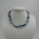 Collier, 2-reihig, blau, Amazonit, Lapis,