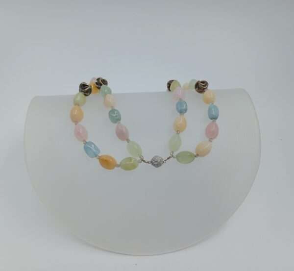 Collier zweireihig pastell