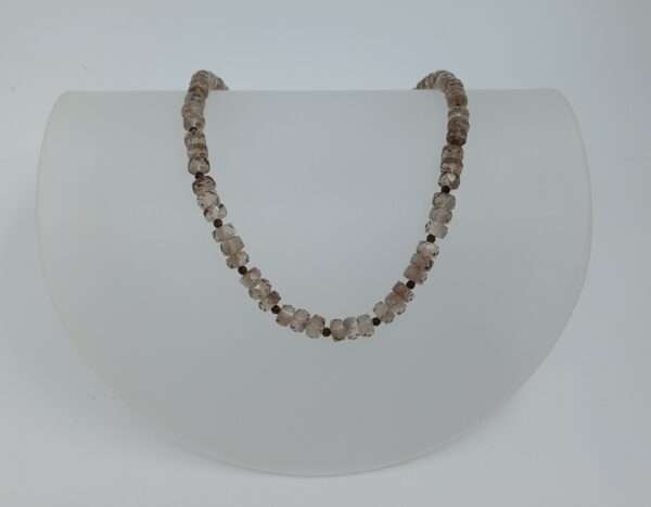Collier, Rauchquarz, dunkelbraun