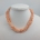 Collier, 10-reihig, Süßwasserperlen, lachsfarben