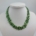 Collier, Süßwasserperlen, grün